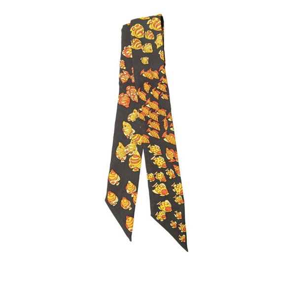 Hermès Twilly Recontre Oceane Scarf, Black and Multicolor Silk, Women's, HERMES - Picture 1 of 5
